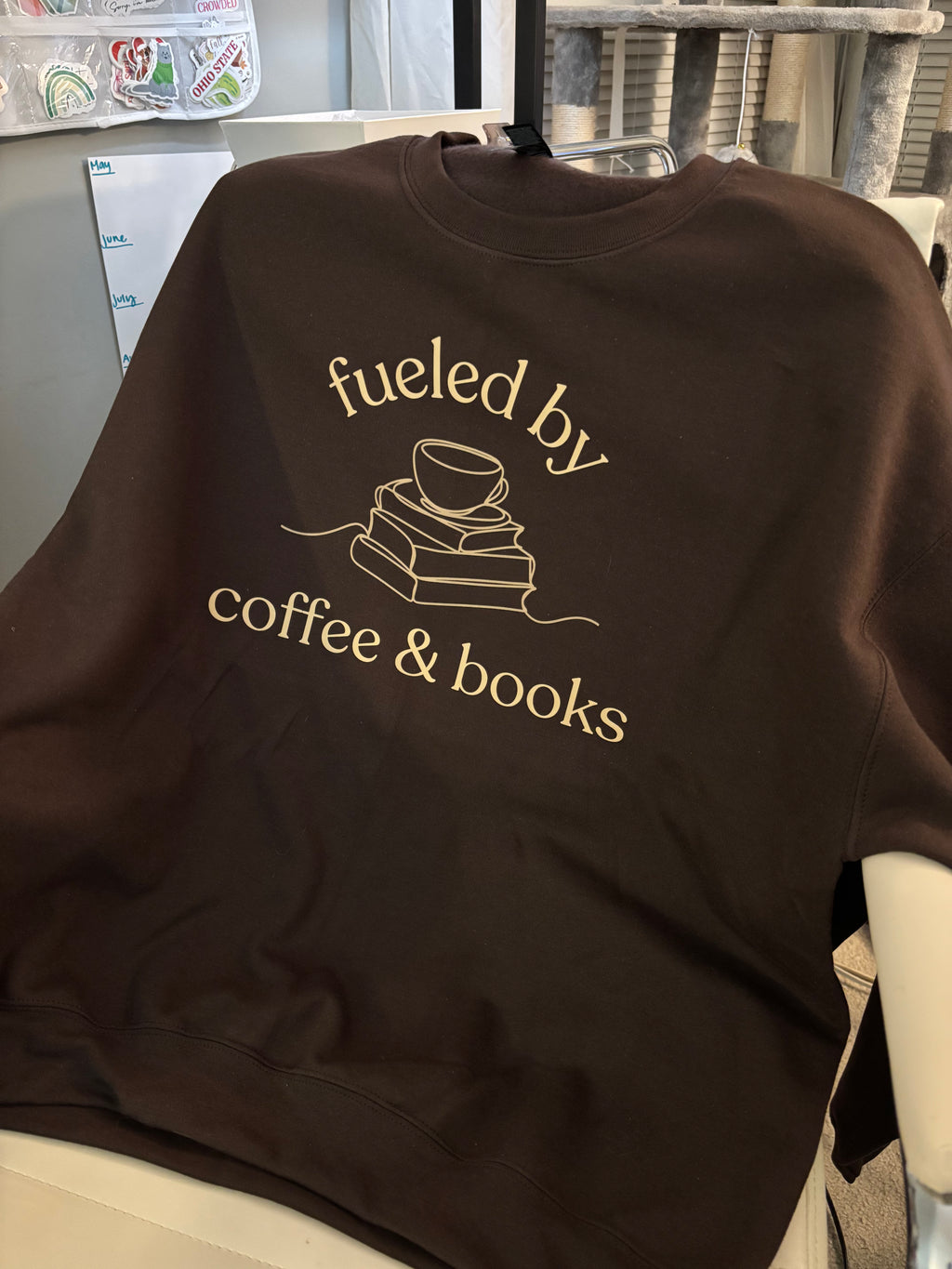 Fueled by Coffee and Books Sweatshirt