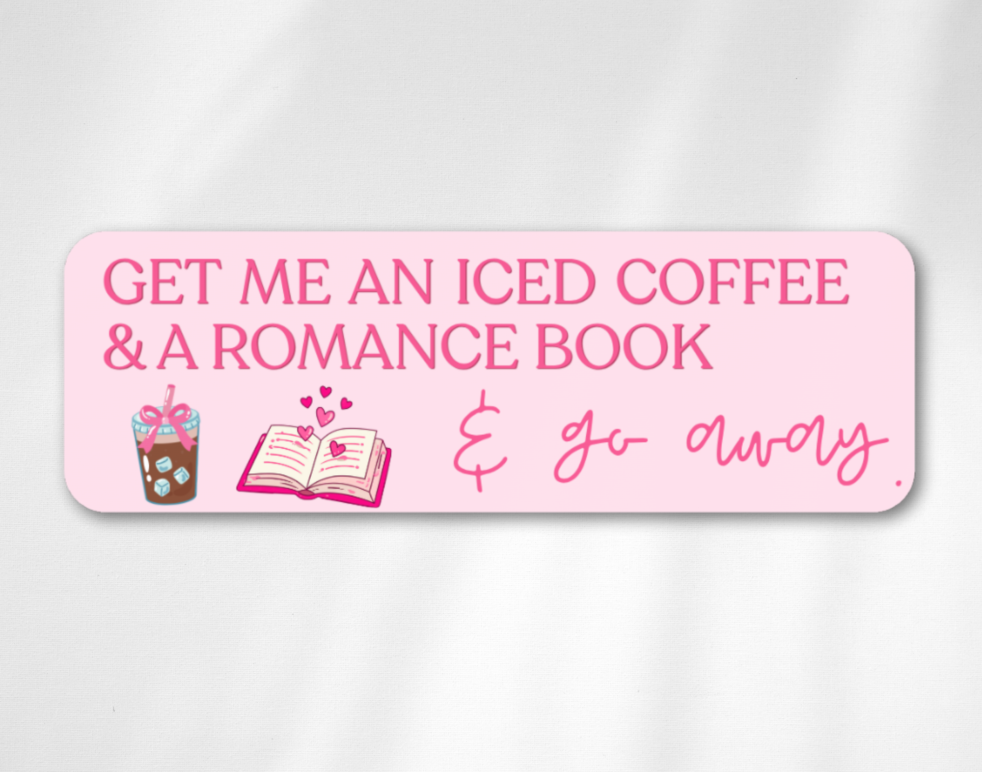 Iced Coffee and Romance Book Bookmark