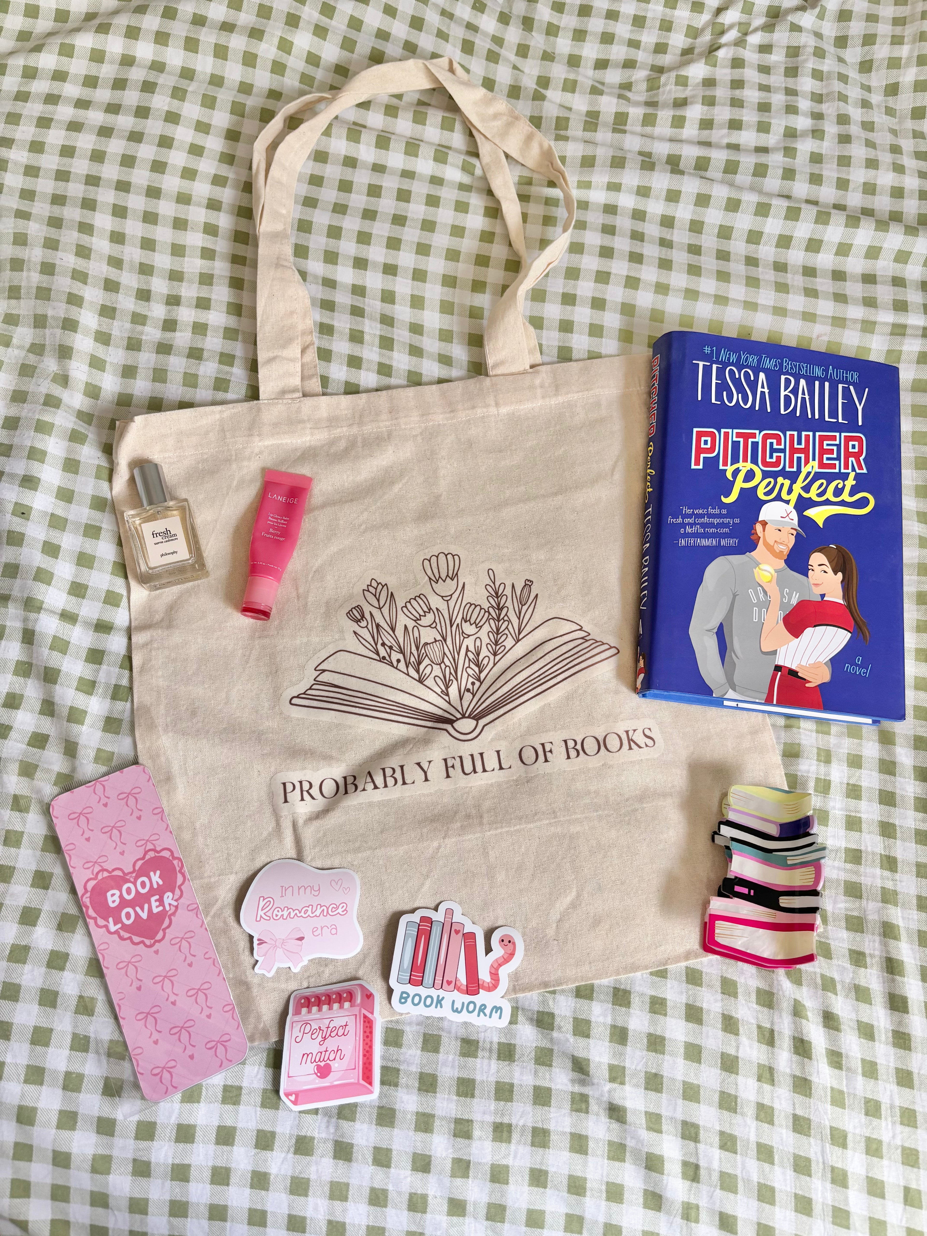 Probably Full of Books tote bag