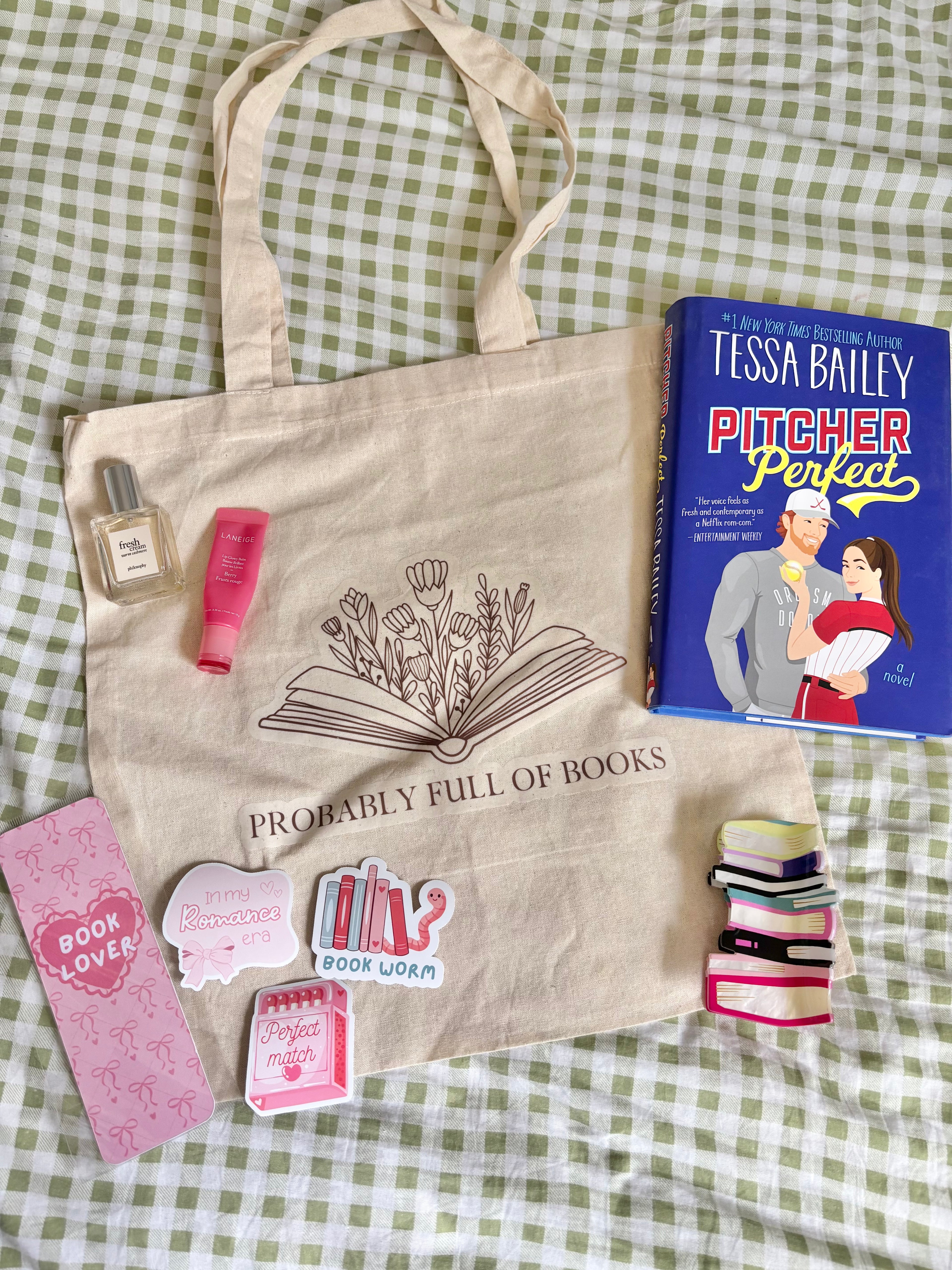 Probably Full of Books tote bag