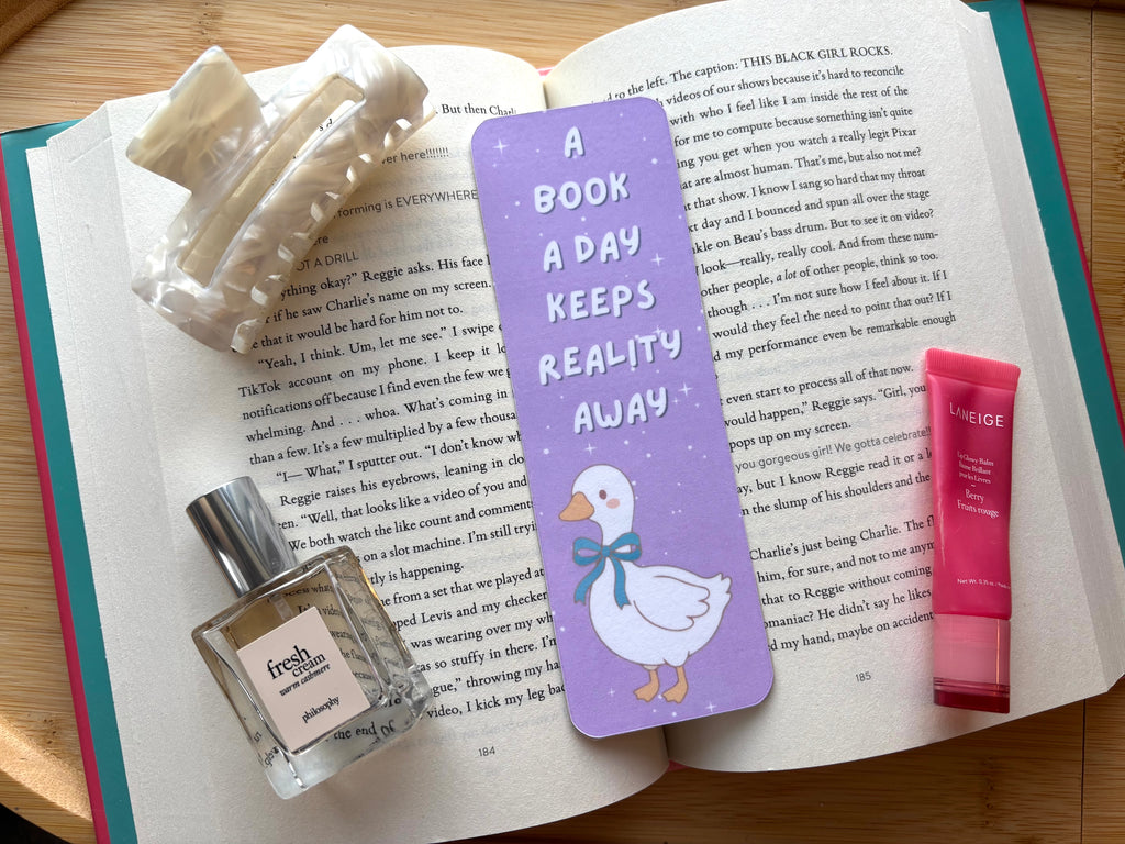 A Book A Day Keeps Reality Away Bookmark