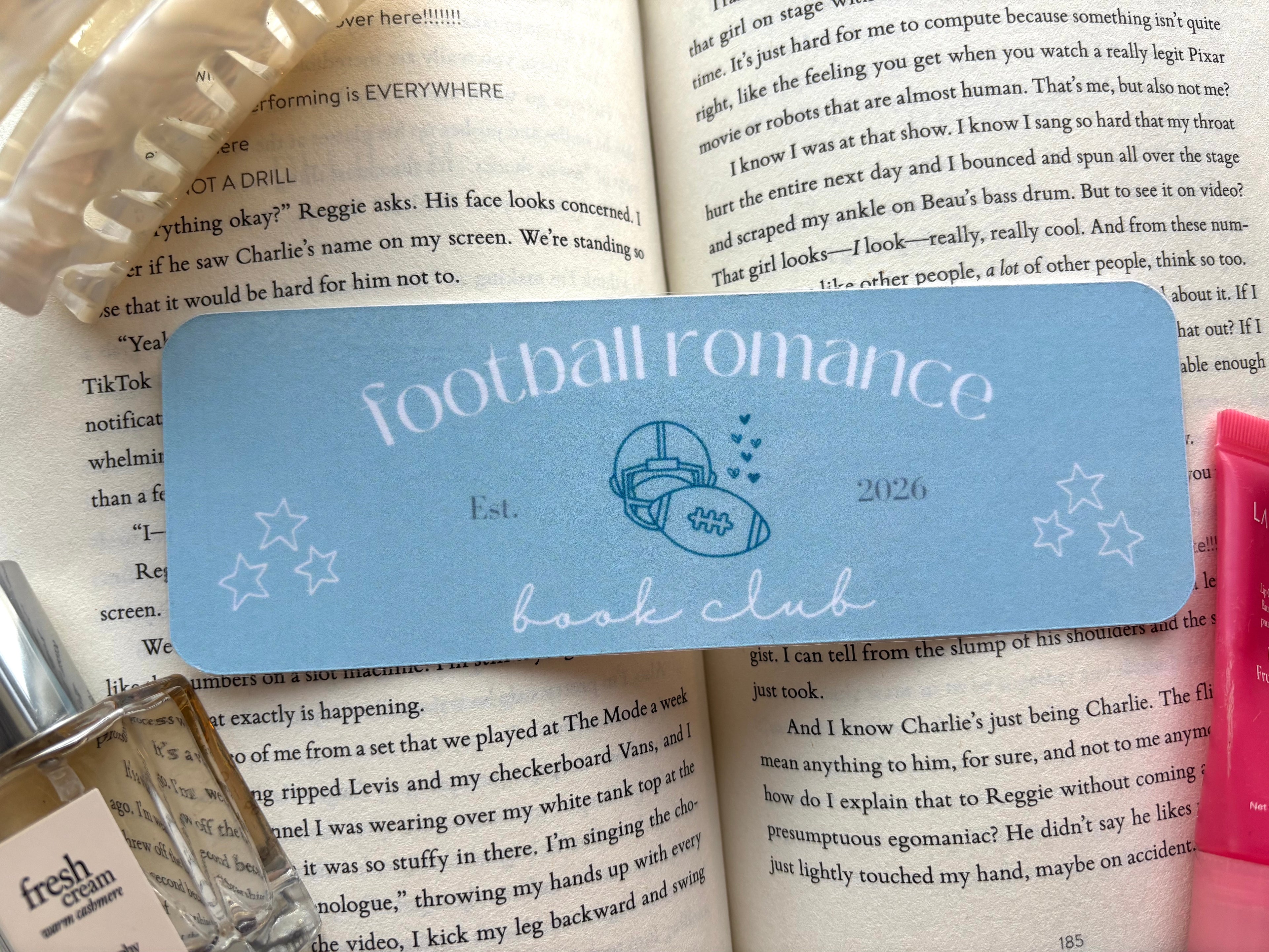 Football Romance Bookmark