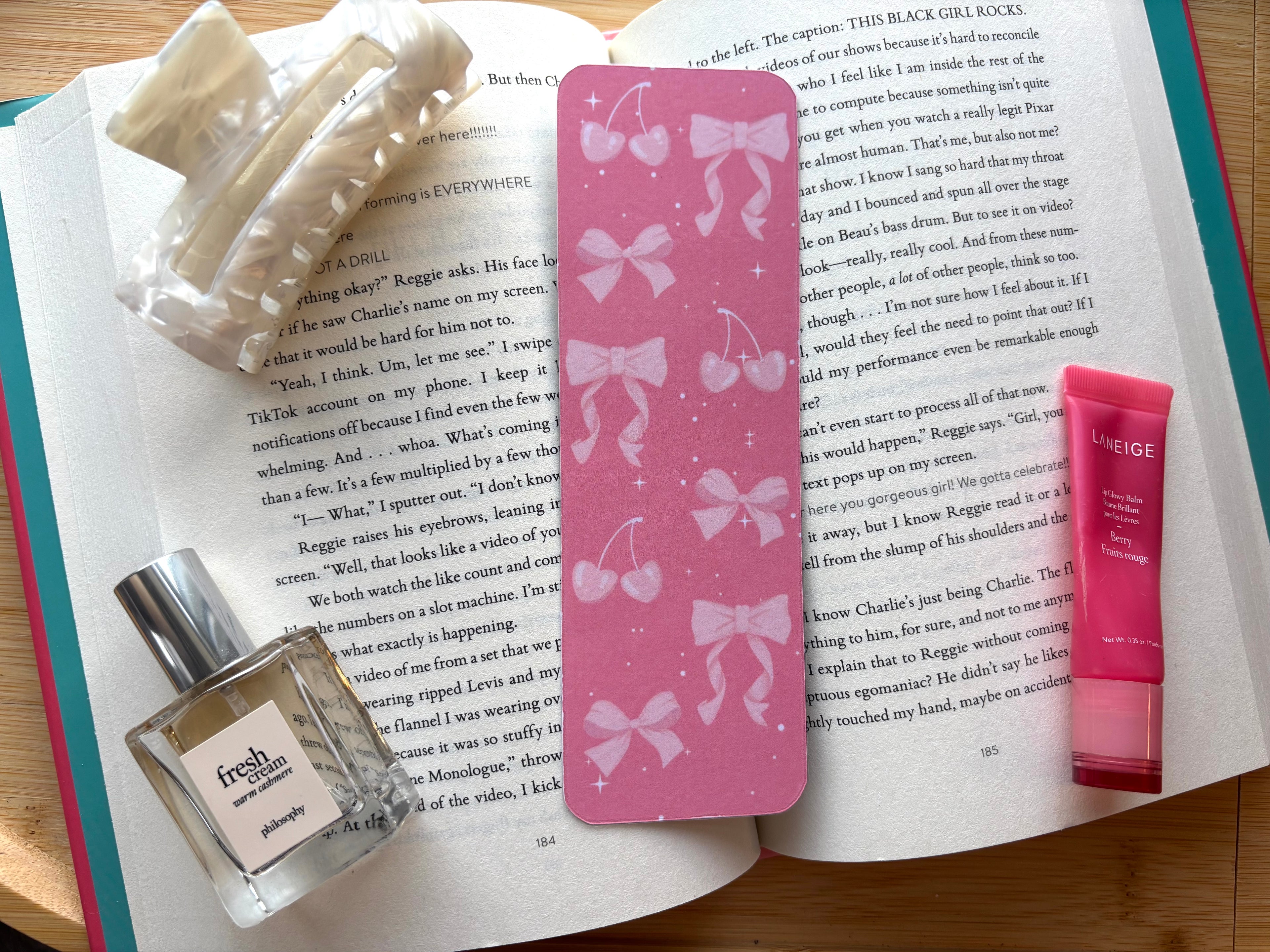 Pink Bows Bookmark
