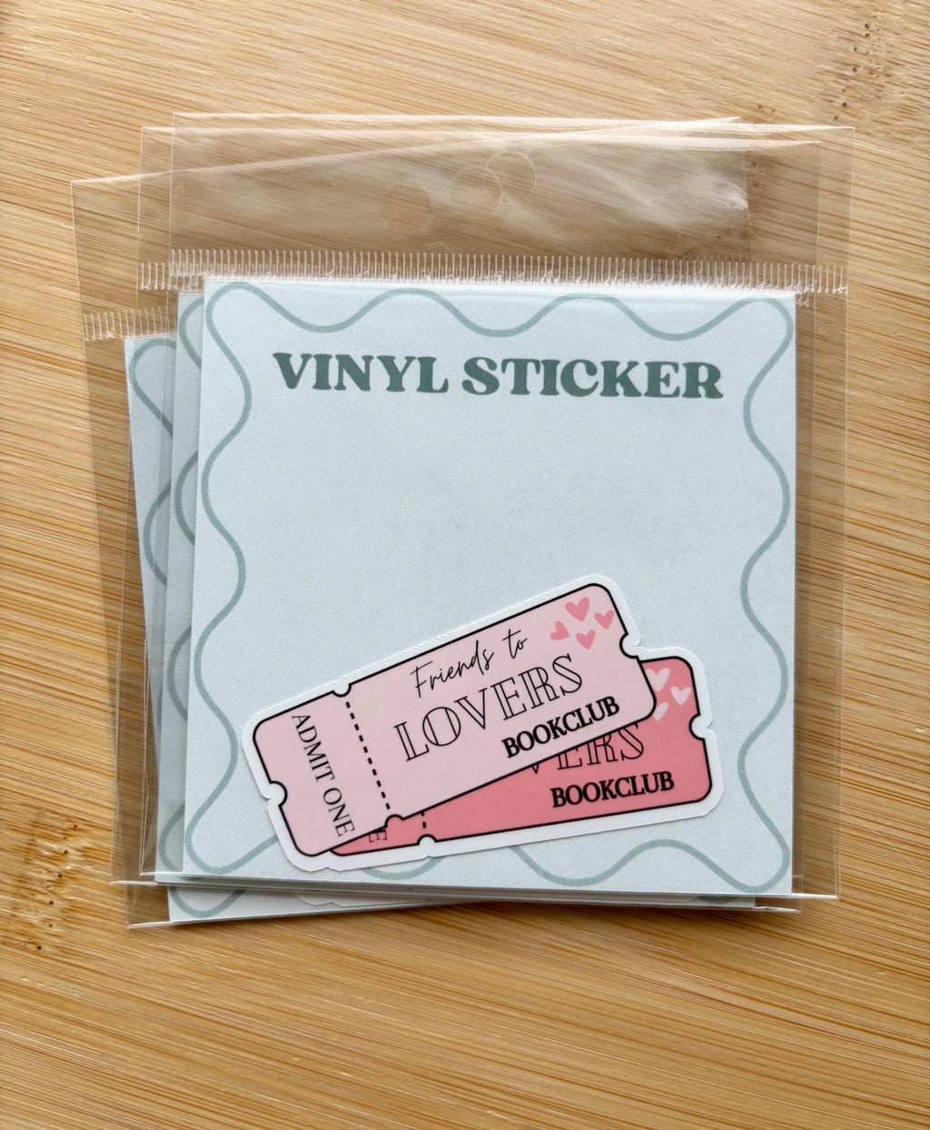 Book Trope Ticket Sticker