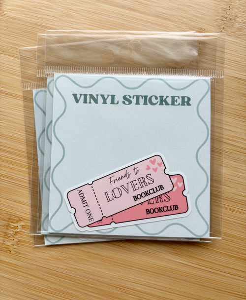 Book Trope Ticket Sticker