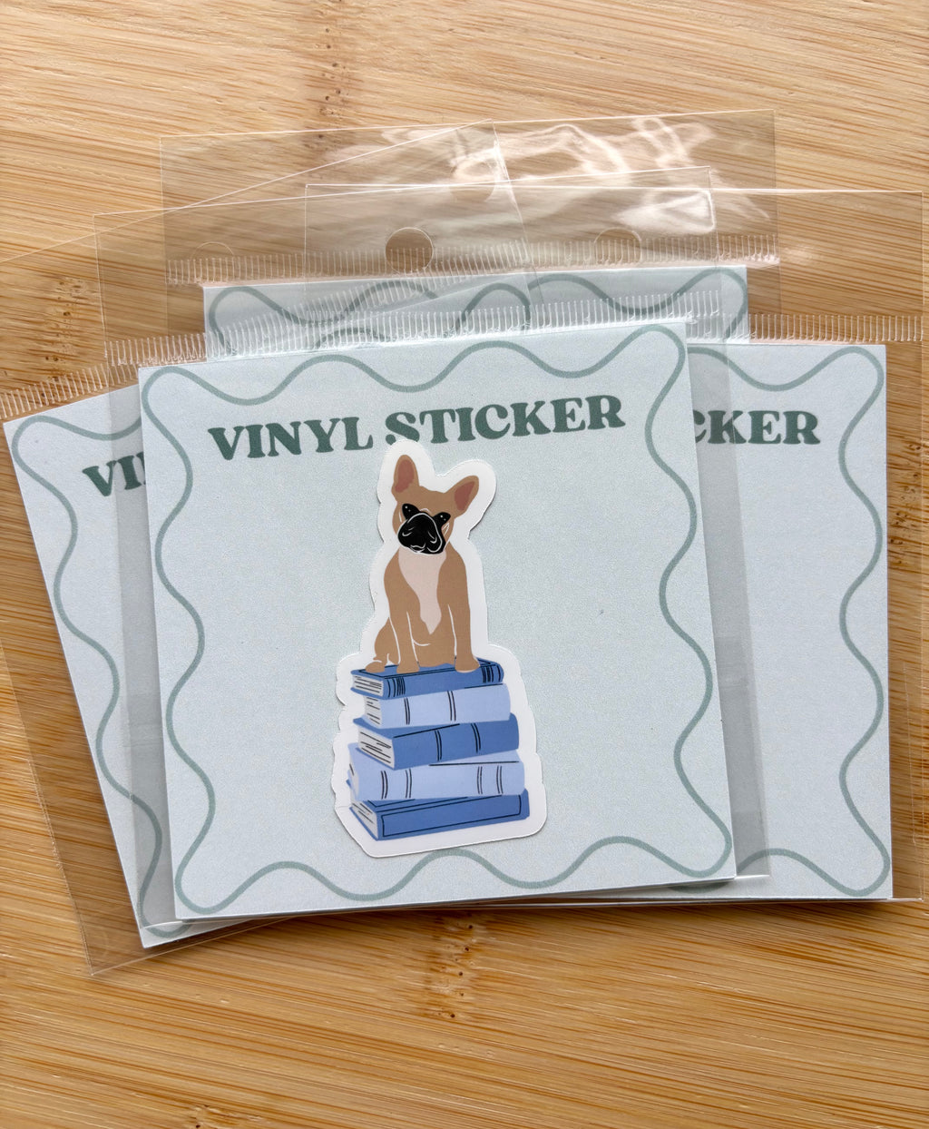 Dog on Books Sticker