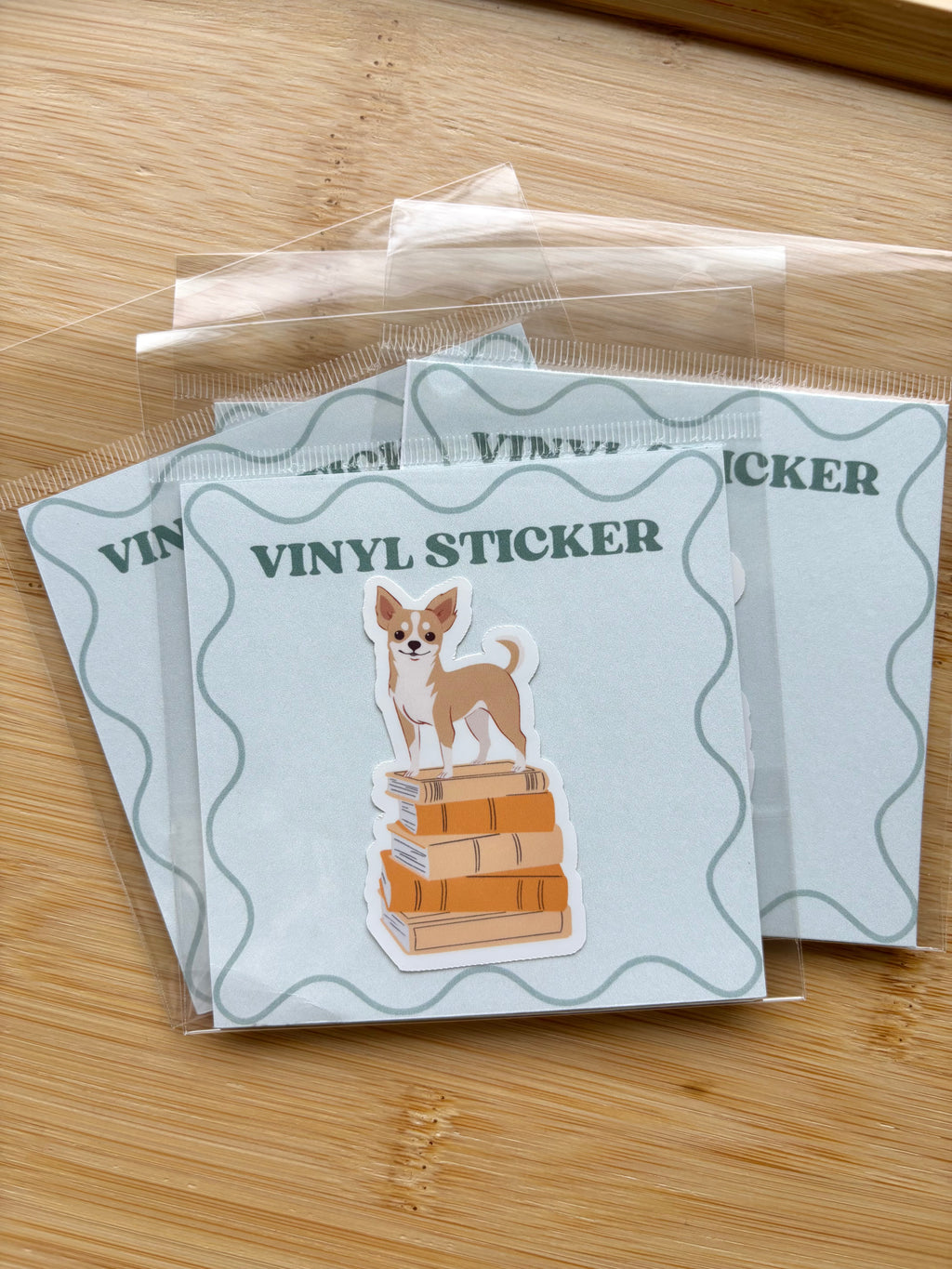Dog on Books Sticker