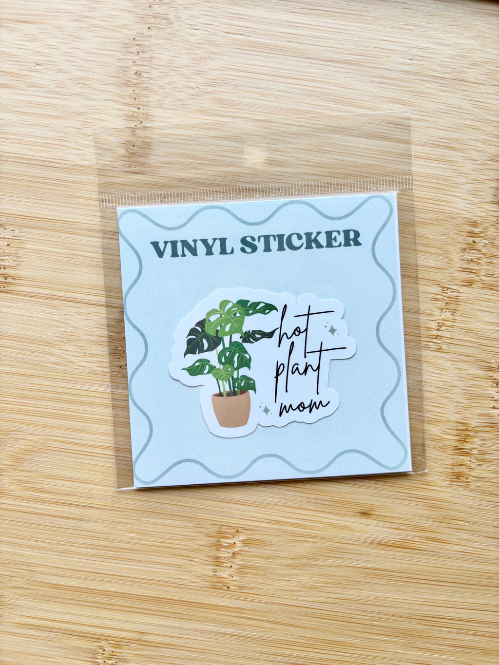 Hot Plant Mom Sticker