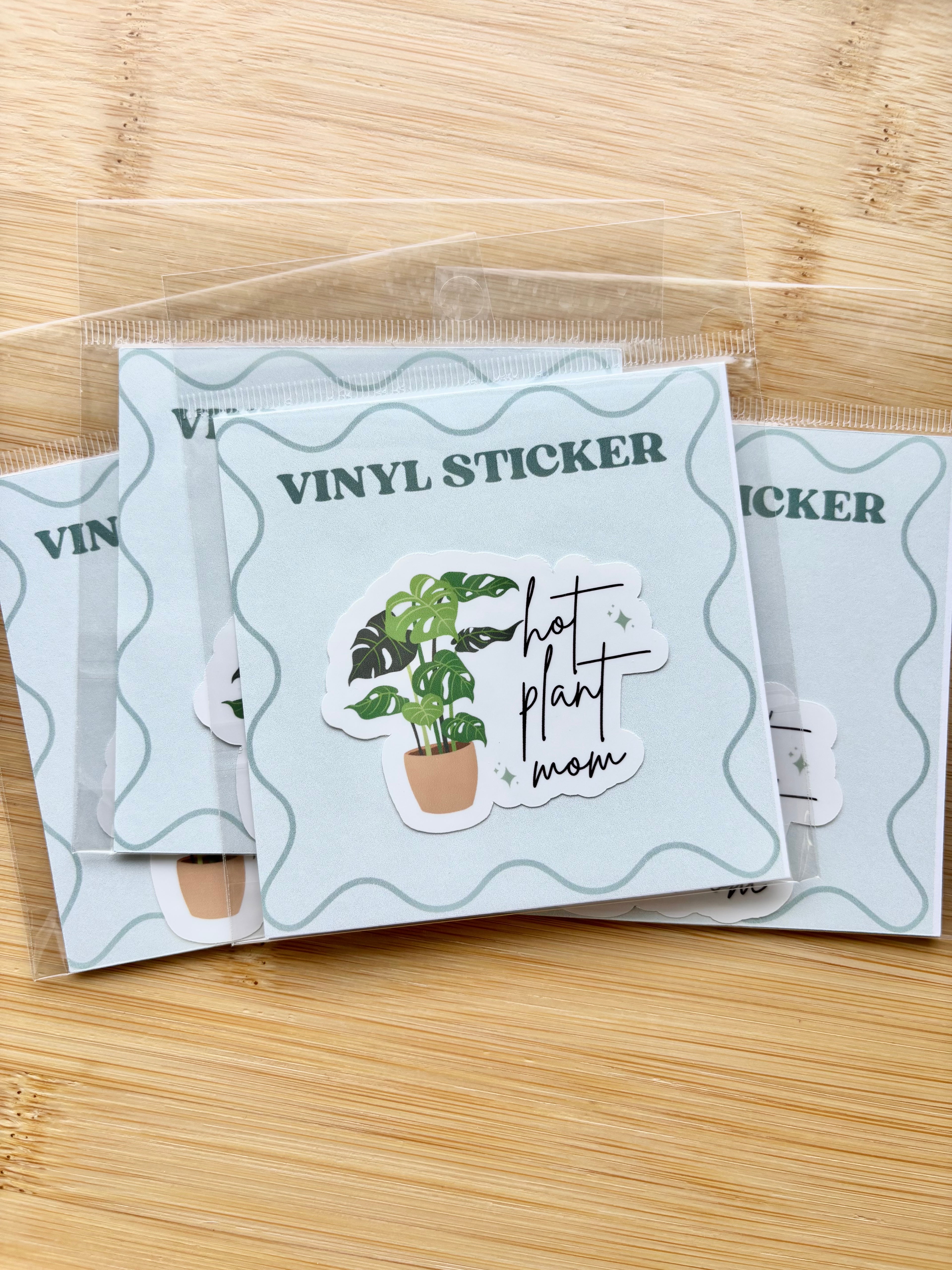 Hot Plant Mom Sticker