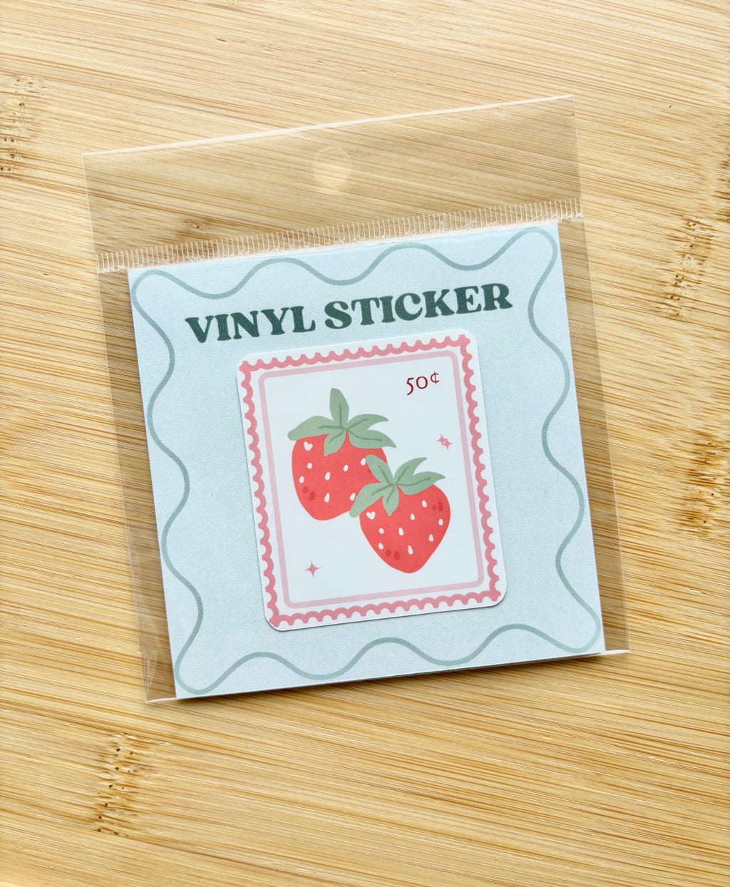 Strawberry Stamp Sticker