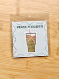 Iced Coffee Girly Sticker