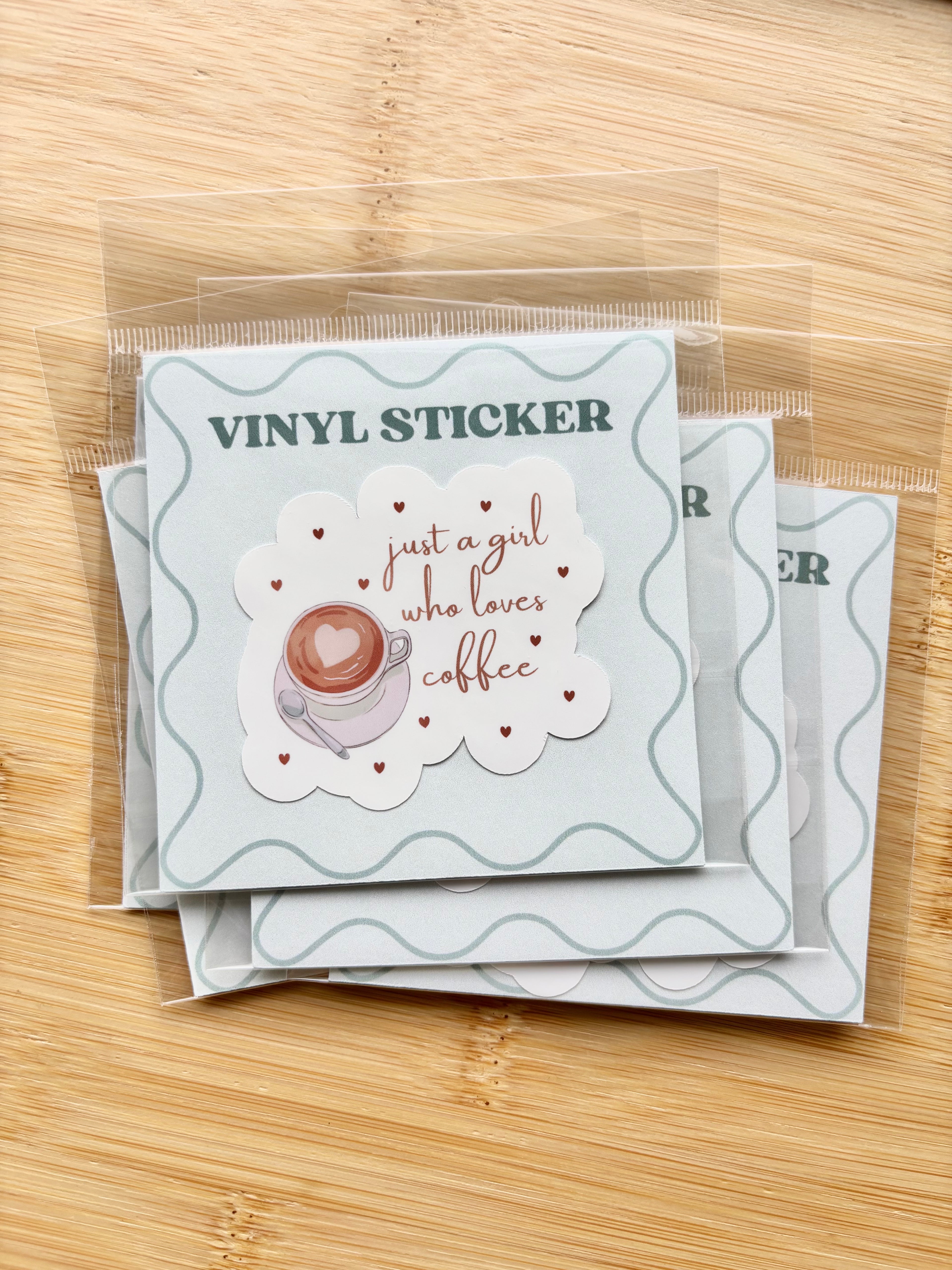 Just a Girl Who Loves Coffee Sticker