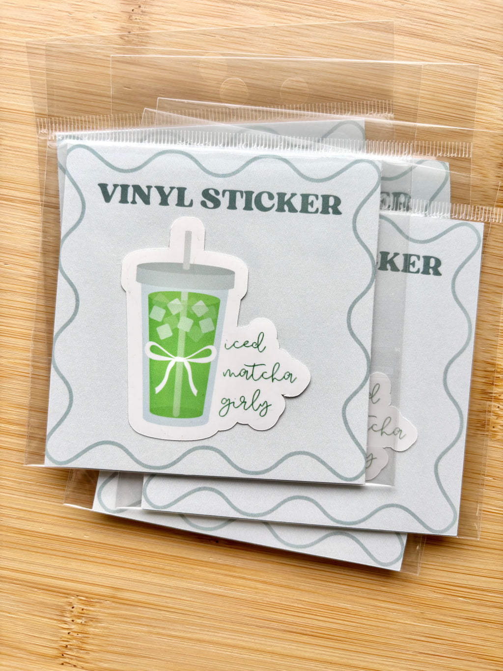 Iced Matcha Girly Sticker