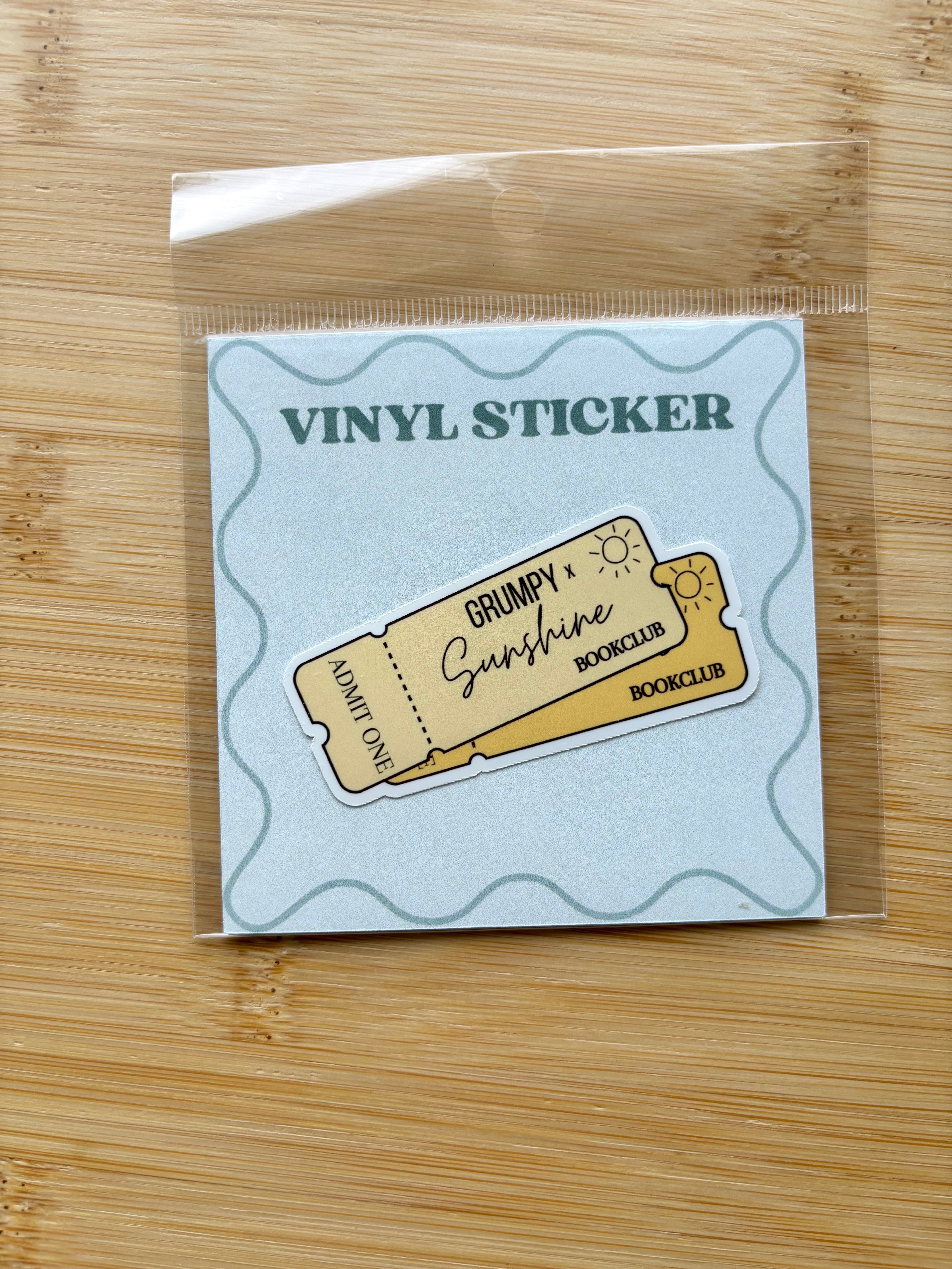 Book Trope Ticket Sticker