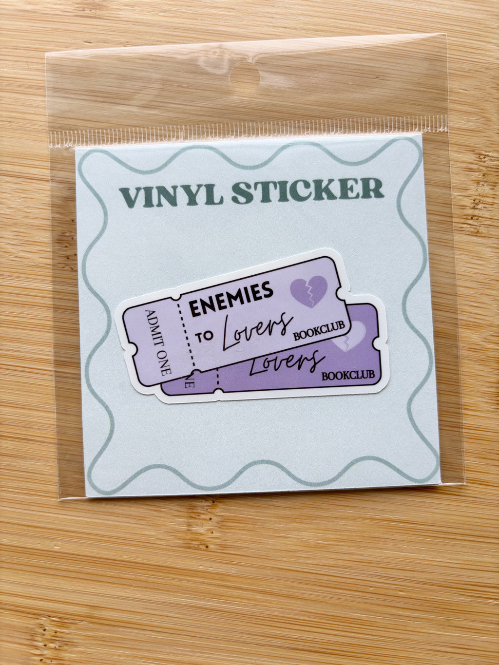 Book Trope Ticket Sticker