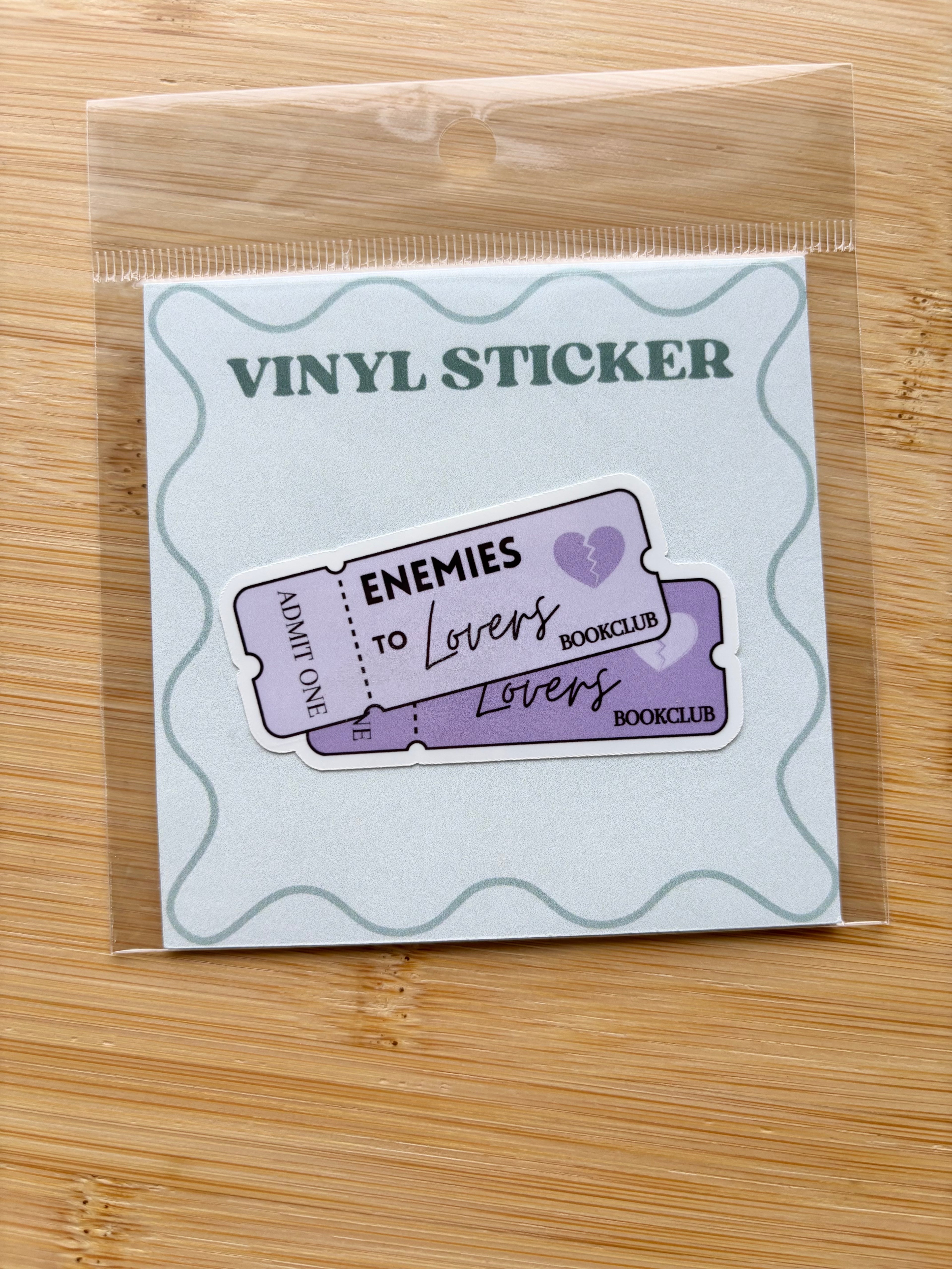 Book Trope Ticket Sticker