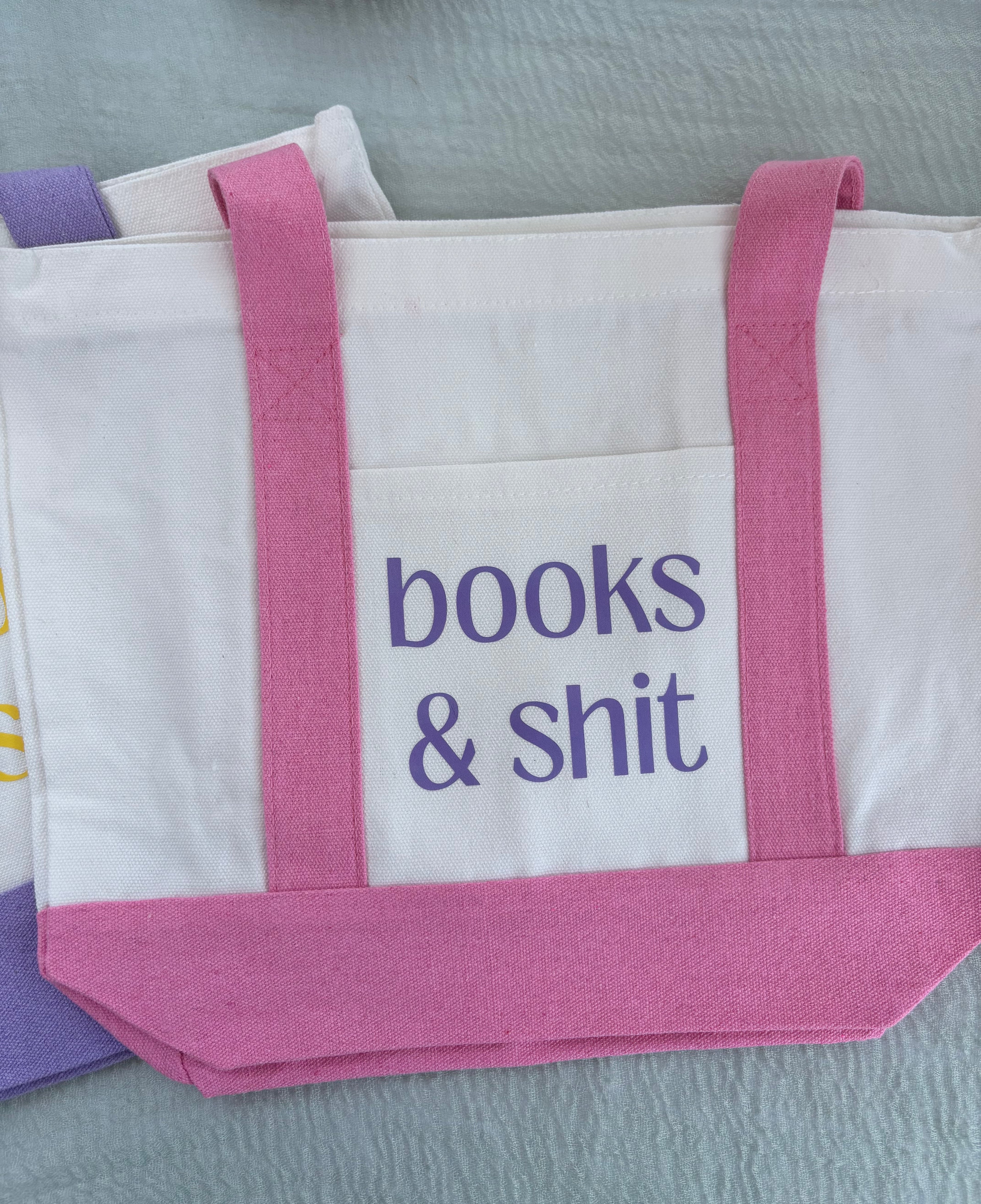 Books & Shit Mini Tote Bag