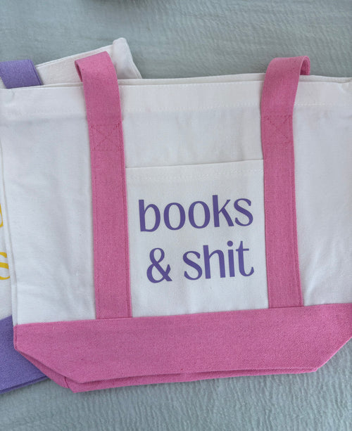Books & Shit Mini Tote Bag