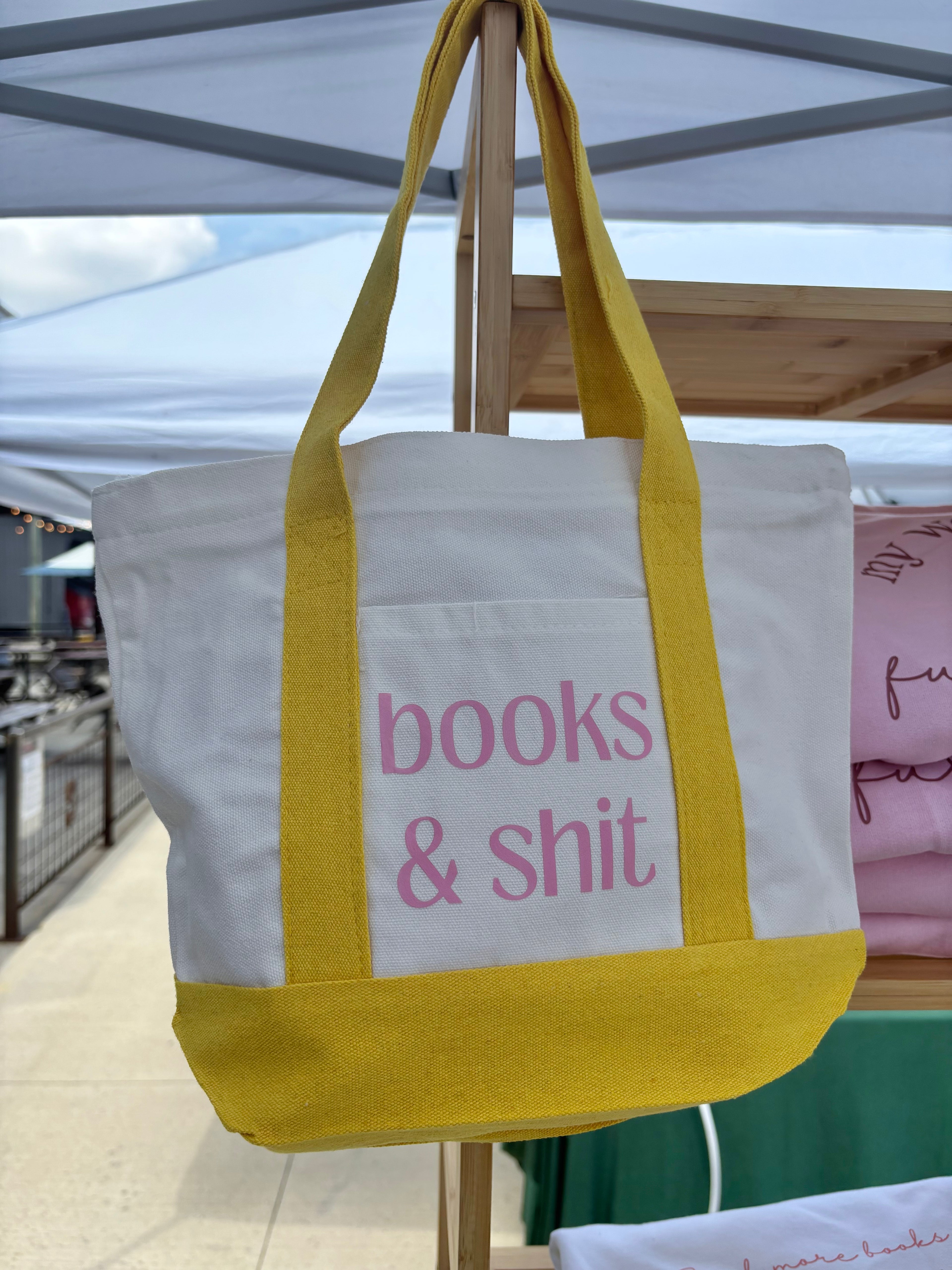 Books & Shit Mini Tote Bag